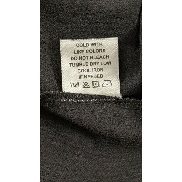 Live 4 Truth Womens Size Medium Black Gold Sheer Adjustable 3/4 Sleeves Hi Low - Picture 8 of 8